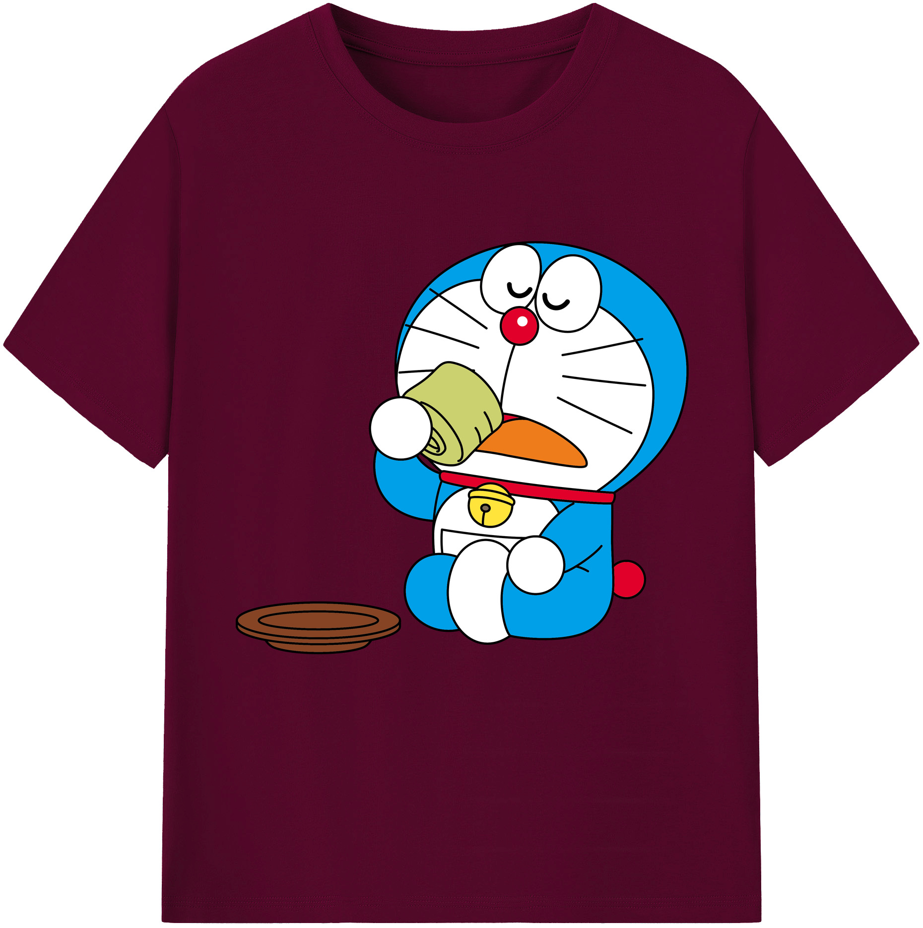 （画像用） ドラえもん Doraemon レディースカジュアルプリントTシャツ（綿100％）